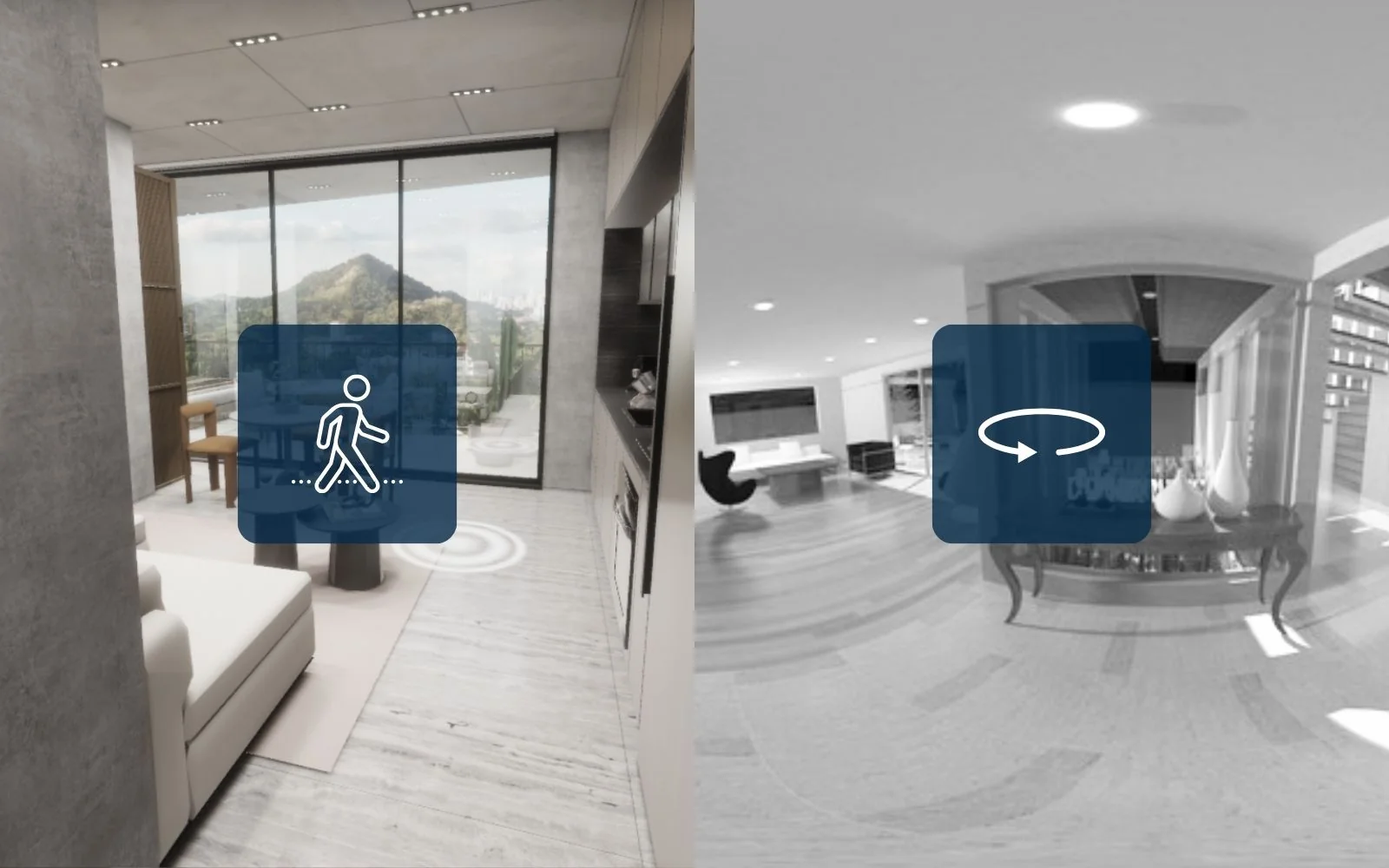 3D en tiempo real vs tours 360°