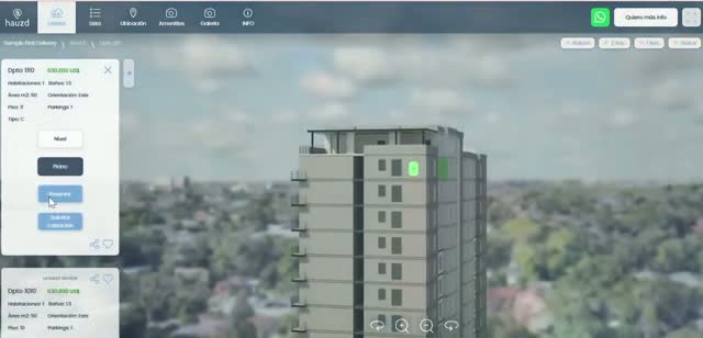 1. Reserve from the 3D Showroom