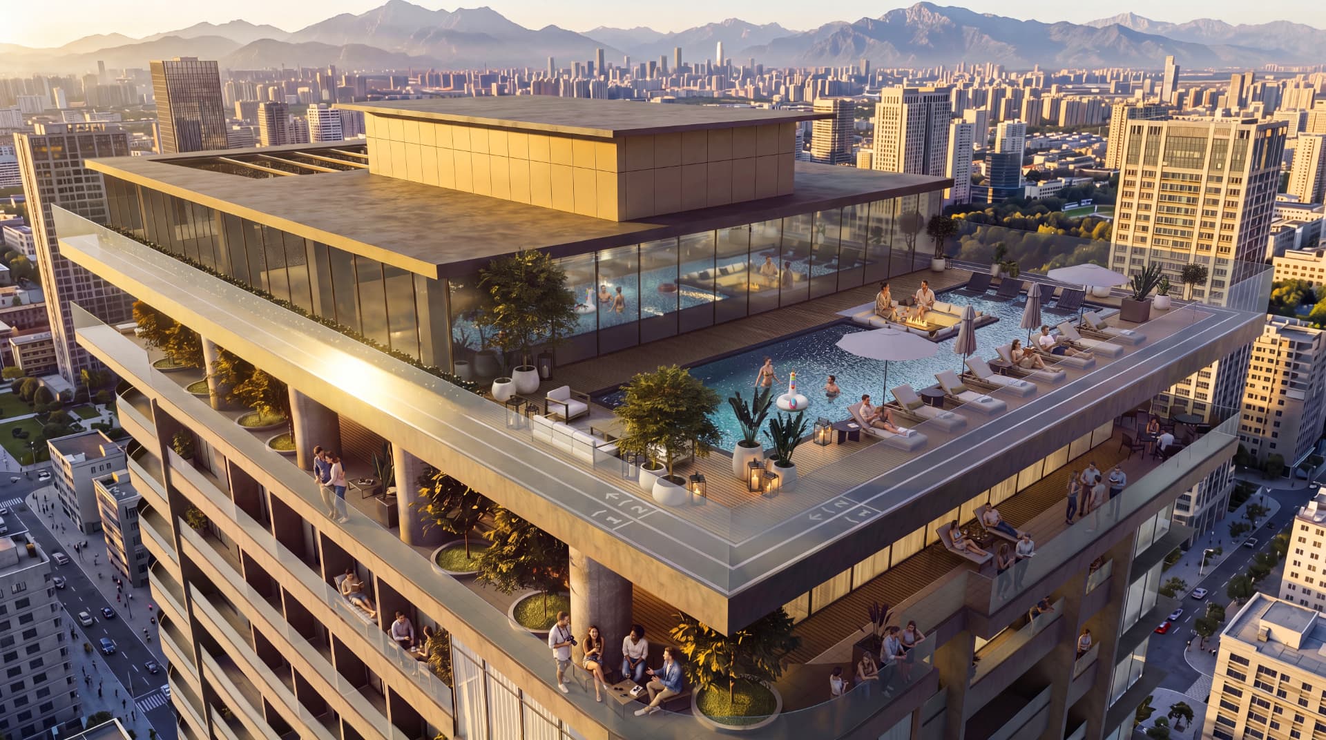 Alma Wellness rooftop in Caracas