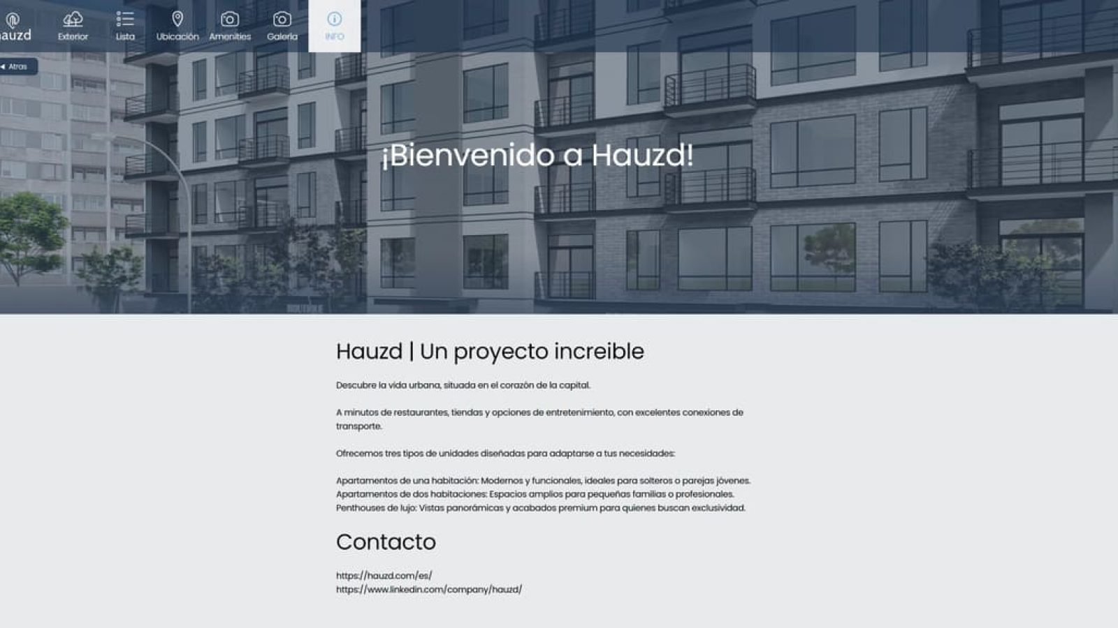 descripción del showroom 3d para el uso en proyectos inmobiliarios